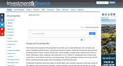 Desktop Screenshot of financialencyclopedia.net